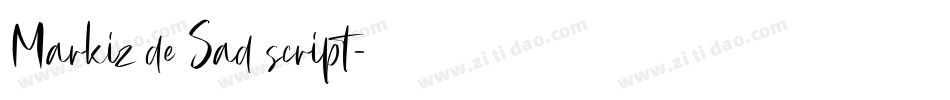 Markiz de Sad script字体转换